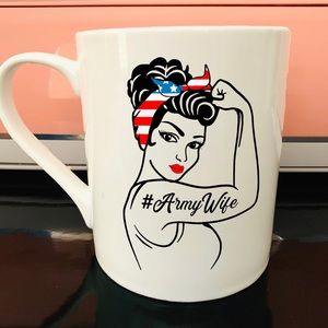 Retro Coffee Mug Army Wife Army Pride